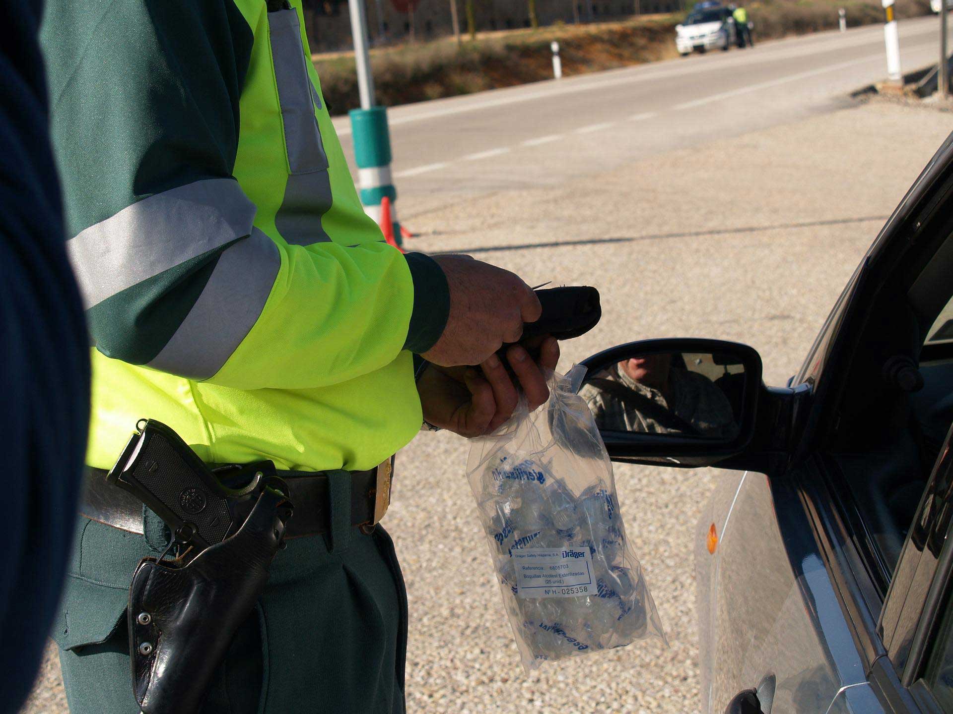 a cop apprehending a motorist